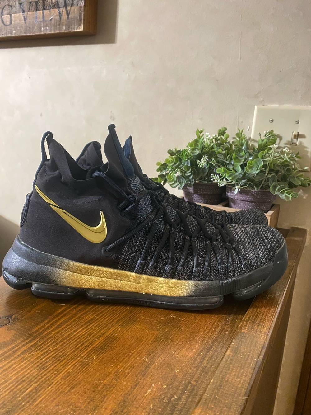 Nike Zoom KD 9 Elite Flip The Switch Black Athletic Sneakers Size Men’s 11.5